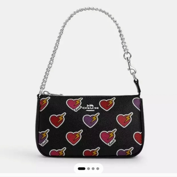 Coach nolita hearts bolts With Hearts Extender And Coach Keychain Valentines Edi